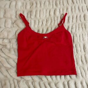 Free People Vibrant Red Camisole